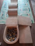 Foamblokken hindernisbaan beige speelset met ballenbak zgan, Ophalen, Zo goed als nieuw, Overige typen