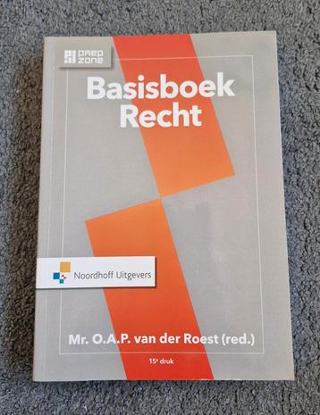 Basisboek Recht - Mr. O.A.P. van der Roest beschikbaar voor biedingen