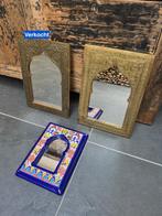 Marokkaanse spiegel handwerk metaal en keramisch oosters, Ophalen of Verzenden, Schipluidenlaan 20 5035KJ Tilburg, Minder dan 100 cm