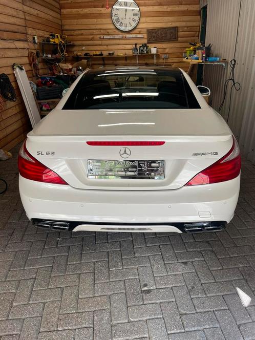 Mercedes-Benz SL 5.5 Sl63 585 pk AMG Roadster AUT 2014 Wit, Auto's, Mercedes-Benz, Particulier, SL, 360° camera, ABS, Achteruitrijcamera