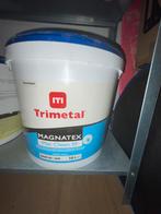 Trimetal latex 10 liter RAL 9010 afwasbaar, 10 tot 15 liter, Ophalen, Zo goed als nieuw, Wit