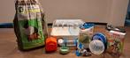 Hamsterkooi met accessoires, voer enz, Dieren en Toebehoren, Minder dan 60 cm, Kooi, Minder dan 75 cm, Ophalen of Verzenden