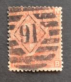 ENGELAND Victoria 1865 4d. vermillion SG94 plate 11, Postzegels en Munten, Postzegels | Europa | UK, Verzenden, Gestempeld