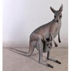 Kangaroo with Joey – Kangoeroe beeld Hoogte 125 cm, Nieuw, Ophalen