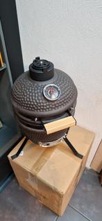Kamado egg green black patton bastard guru barbecue bbq hout, Tuin en Terras, Houtskoolbarbecues, Met accessoires, Nieuw, Bbq