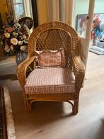 Rotan stoel met kussen, Antiek en Kunst, Ophalen