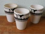 Bekers, koeien, 3 stuks. Vintage., Ophalen of Verzenden