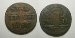 96] Utrecht Stad Duit 1786, Postzegels en Munten, Munten | Nederland, Ophalen of Verzenden, Vóór koninkrijk, 1 cent, Losse munt