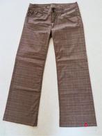 K17 ESPRIT nieuwe flared heup broek bruin ruit maat 40, Kleding | Dames, Broeken en Pantalons, Nieuw, Lang, Esprit, Maat 38/40 (M)