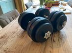Fitness Dumbbell 2x 15 kg - kunststof - adjustable, Rug, Zo goed als nieuw, Dumbbell, Ophalen