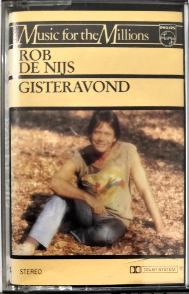 Rob de Nijs - Gisteravond - Cassette - Netherlands - 1985, Cd's en Dvd's, Cassettebandjes, Zo goed als nieuw, Origineel, Nederlandstalig