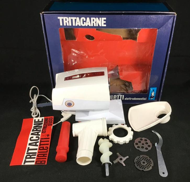 Bialetti Tritacarne Vintage vleeshakmolen Getest & Werkend, Huis en Inrichting, Keuken | Keukenbenodigdheden, Zo goed als nieuw