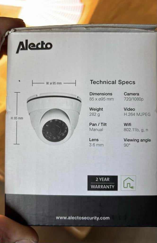 Alecto DVC-135IP Buitencamera - Nieuw!, Ophalen, Nieuw, Buitencamera