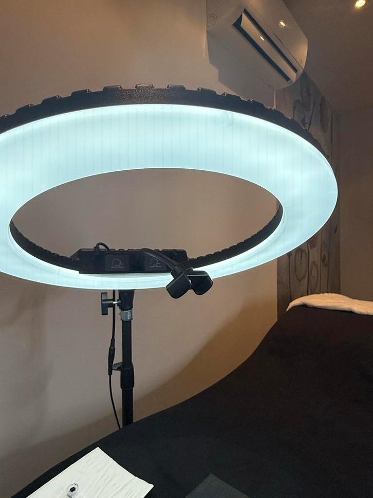 Ringlamp / Beautylamp / Ringlight, Huis en Inrichting, Lampen | Hanglampen, Zo goed als nieuw, 75 cm of meer, Metaal, Ophalen of Verzenden