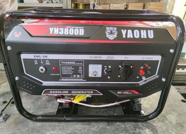 YAOHU  Generator Elektrische start, Doe-het-zelf en Verbouw, Aggregaten, Nieuw, Benzine, Minder dan 5 kVA, Elektrisch startend