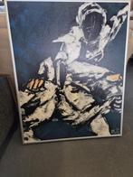 Anke Peddemors - Acryl werk op canvas met de naam “schermen”, Antiek en Kunst, Ophalen of Verzenden