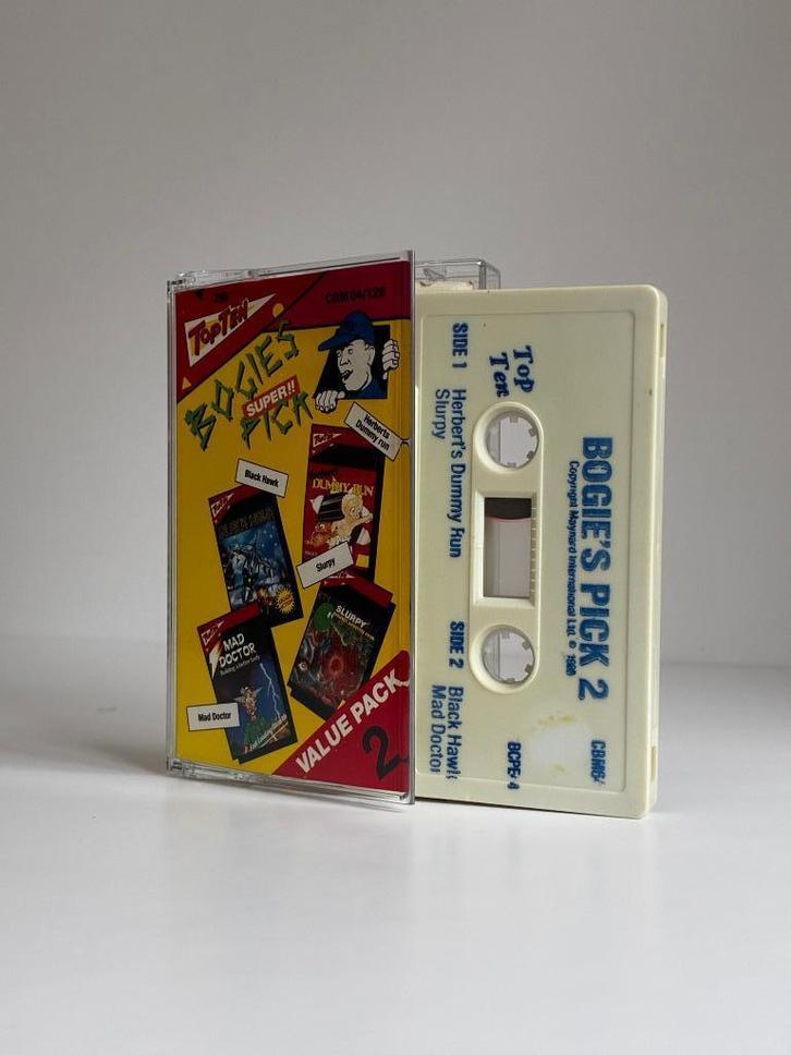 Bogies Pick 2 (1988) C64 Cassette GETEST, Computers en Software, Vintage Computers, Ophalen of Verzenden