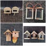 Verschillende zelfgemaakte houten vogelhuisjes / voederhuis, Ophalen of Verzenden, Zo goed als nieuw