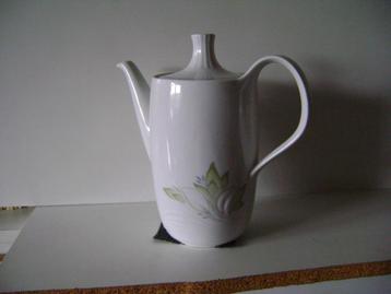 Vintage koffiepot Bell China Vigo met bladdessin beschikbaar voor biedingen