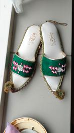 Vintage Turkse Slippertjes - Wanddecoratie Jaren 60, Ophalen of Verzenden