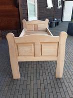 Hoger eenpersoons ledikant - onbehandeld hout, Ophalen, 90 cm, Eenpersoons, Nieuw