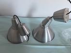 Ikea hanglampen Rvs geborsteld , 2 stuks, Ophalen, Gebruikt, 50 tot 75 cm