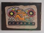 MADHUBANI (India), Schilderijtje op scheppapier.  Miniatuur, Antiek en Kunst, Ophalen