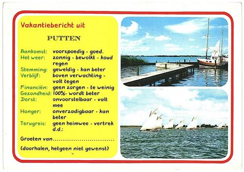 963858	Putten	Gld Vakantiebericht	Mooie Oude kaart onbeschre, Verzamelen, Ansichtkaarten | Nederland, Ongelopen, Gelderland, Ophalen of Verzenden