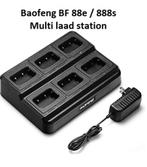Baofeng BF 88e 888s multi laadstation voor 6 porto | NIEUW, Minder dan 2 km, Verzenden, Nieuw, Handsfree-functie