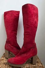 Manas bordeaux suede laarzen 38, Hoge laarzen, Verzenden, Manas, Rood