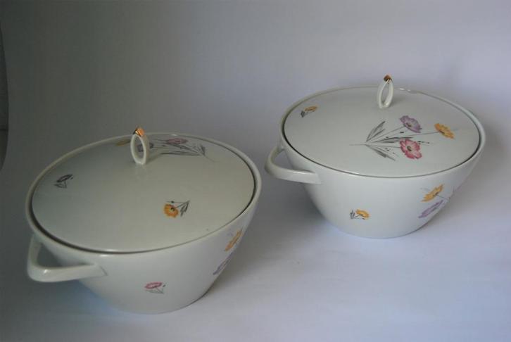 Bavaria dekschalen met korenbloemen, Antiek en Kunst, Antiek | Servies los, Ophalen of Verzenden