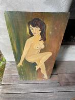 jaren 70 vintage schilderij, Ophalen of Verzenden