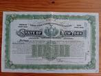 State of New York - 1939, Ophalen of Verzenden, 1920 tot 1950, Obligatie of Lening