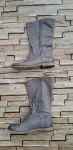 SANDWICH Nieuwe LichtGrijze Lederen Laarzen, maat 38, Kleding | Dames, Schoenen, Verzenden, Lage of Enkellaarzen, Nieuw, Grijs