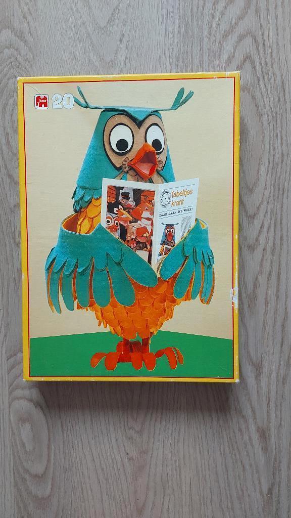 Vintage Puzzel Fabeltjeskrant, Kinderen en Baby's, Speelgoed | Kinderpuzzels, Gebruikt, 10 tot 50 stukjes, Ophalen of Verzenden