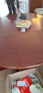 Kersen kleur Eethoek Tafel met 5 Stoelen, Huis en Inrichting, Ophalen, Gebruikt, 4 tot 6 stoelen