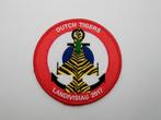 Patch RNLAF 313 Squadron Dutch Tigers Landivisiau 2017, Verzenden, Luchtmacht, Nederland, Embleem of Badge