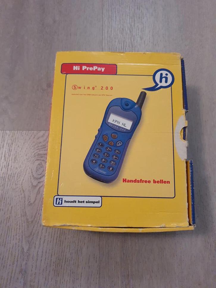 Zeldzame retro Pocketline swing 200 compleet in doos, Telecommunicatie, Mobiele telefoons | Hoesjes en Frontjes | Nokia, Zo goed als nieuw