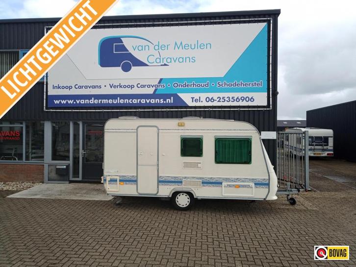 Adria Unica 390 DS ( Licht gewicht )., Caravans en Kamperen, Caravans, Bedrijf, tot en met 4, 500 - 750 kg, Treinzit, Adria, Dwarsbed