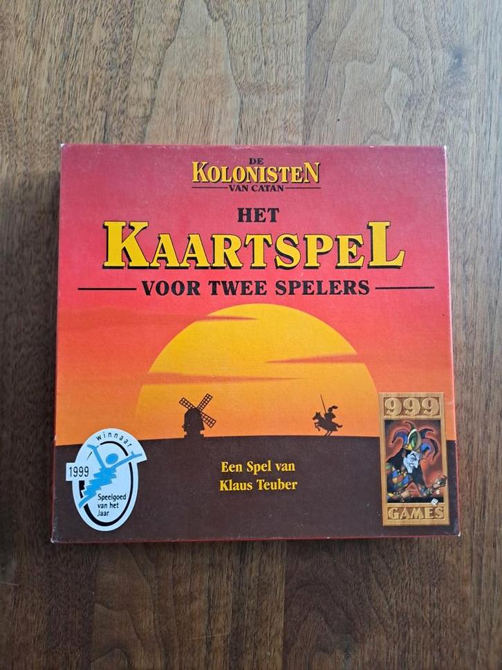 Kolonisten van Catan Kaartspel - 2 Spelers, Hobby en Vrije tijd, Gezelschapsspellen | Kaartspellen, Zo goed als nieuw, Een of twee spelers