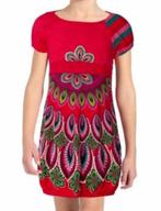 Rode Desigual zomer feestelijke jurk meisjesjurk 134-140, Desigual, Meisje, Nieuw, Ophalen of Verzenden