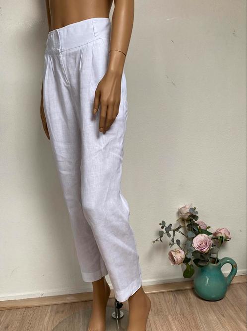 Fabiana Filippi wit linnen broek 40, Kleding | Dames, Broeken en Pantalons, Zo goed als nieuw, Ophalen of Verzenden