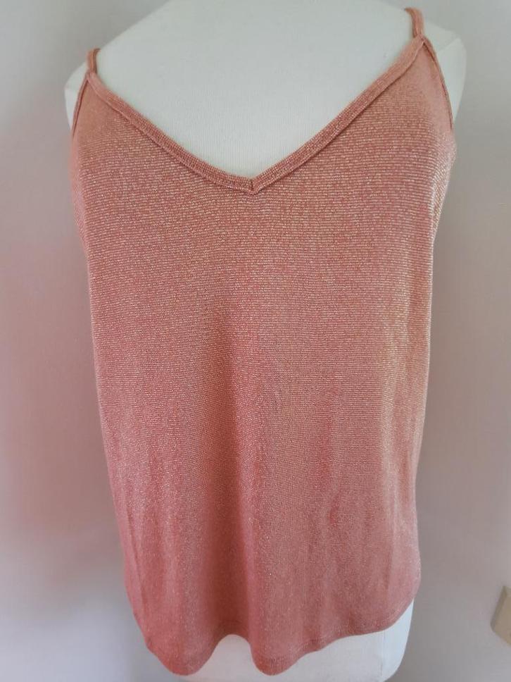 ONLY top roze zilver glitter maat M - nieuw -, Kleding | Dames, Tops, Nieuw, Maat 38/40 (M), Roze, Zonder mouw, Ophalen of Verzenden