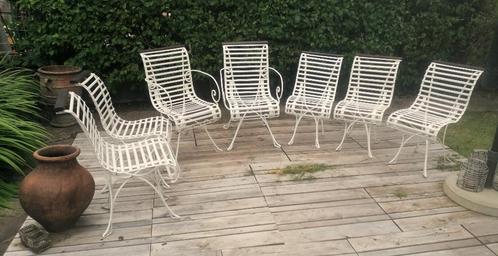 Antiek en Uniek Tuinsalon – Salon de Jardin 2 armstoelen en, Tuin en Terras, Tuinsets en Loungesets, Zo goed als nieuw, Tuinset