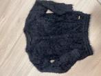 Zwart Pluche Vestje Meisje maat 140/146, Kinderen en Baby's, Kinderkleding | Maat 146, Ophalen of Verzenden, Zo goed als nieuw