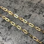 14 karaats gouden ketting collier peperclip model