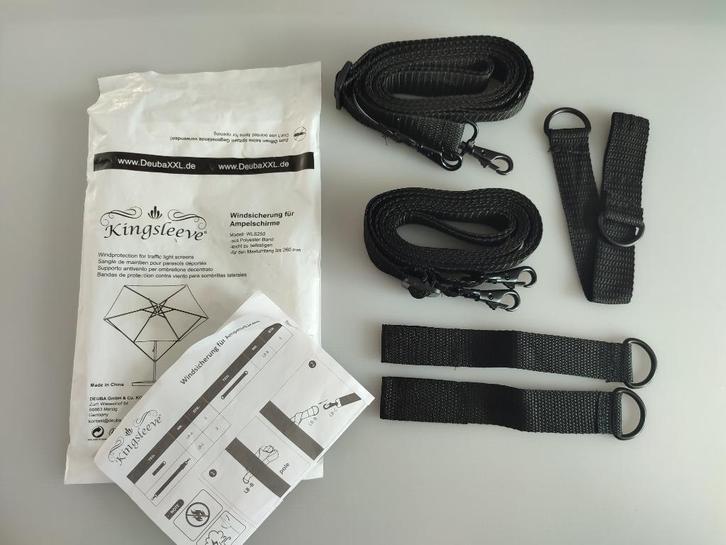 Windbeveiligingsset voor zweefparasols (NIEUW!), Tuin en Terras, Parasols, Nieuw, Zweefparasol, Minder dan 1 meter, Verstelbaar