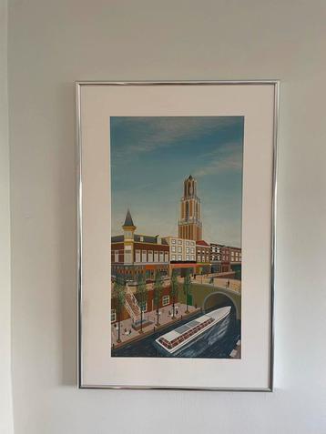 Schilderij Domtoren Utrecht en Oude Gracht beschikbaar voor biedingen