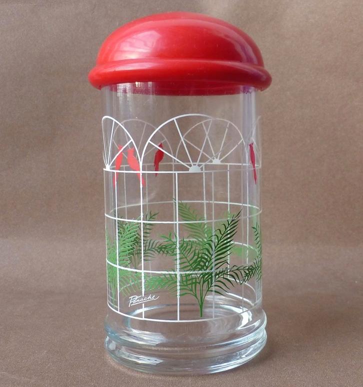 Vintage voorraadpot kas vogels Panache by Patrick Howse, Huis en Inrichting, Keuken | Servies, Gebruikt, Overige typen, Overige stijlen