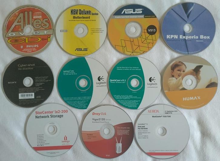 Cd cd-rom dvd allerlei software installatie cd Zie de foto's, Computers en Software, Besturingssoftware, Gebruikt, Windows, Ophalen of Verzenden